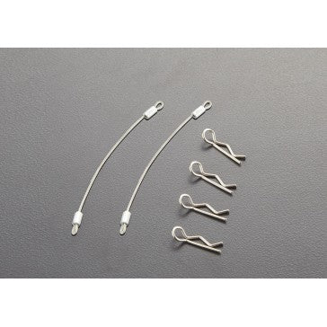 Body Clips (4pcs.) with Metal cord 100mm (2pcs.)