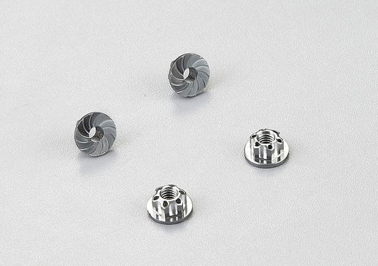 DISC.. Aluminum wheel nuts (gray) 4pcs.