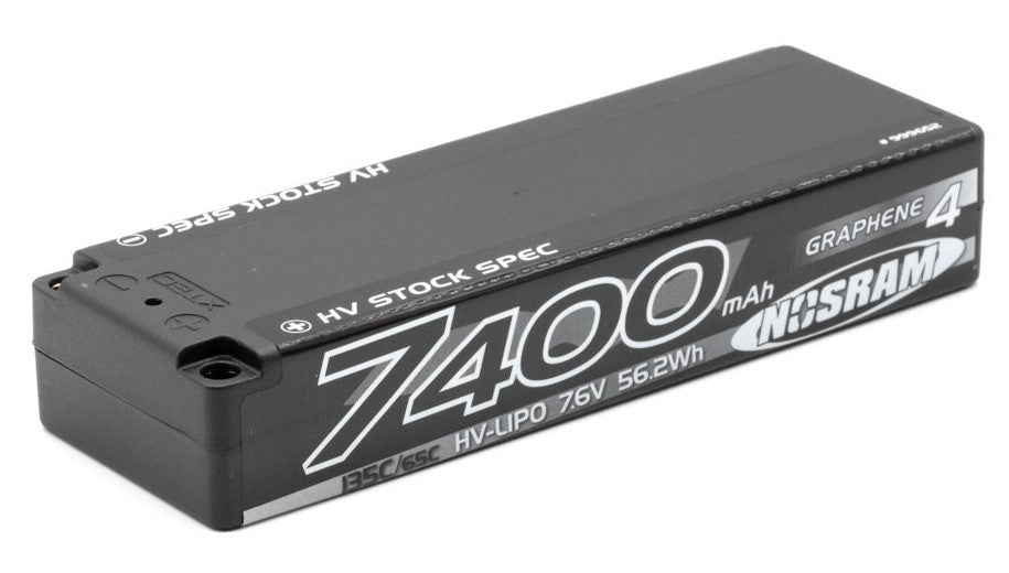 HV Stock Spec GRAPHENE-4 7400mAh 7.6V LiPo 135C/65C