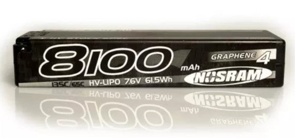 HV Stock Spec GRAPHENE-4 8100mAh 7.6V LiPo 135C/65C 327g