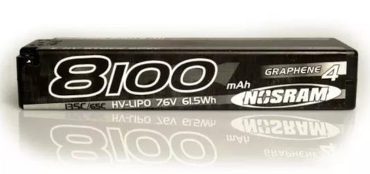 HV Stock Spec GRAPHENE-4 8100mAh 7.6V LiPo 135C/65C 327g