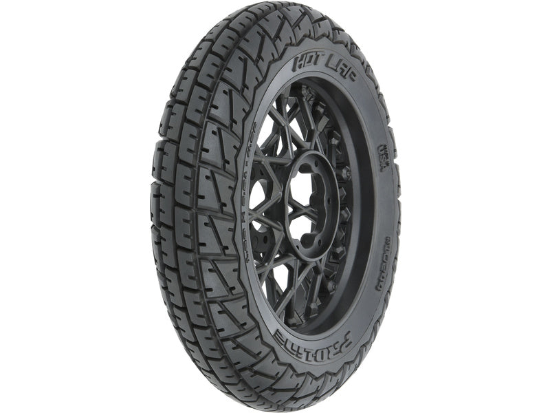 Pro-Line 1/4 Hot Lap MX S3 Front Tire MTD Supermoto Wheel Promoto-MX (Black)