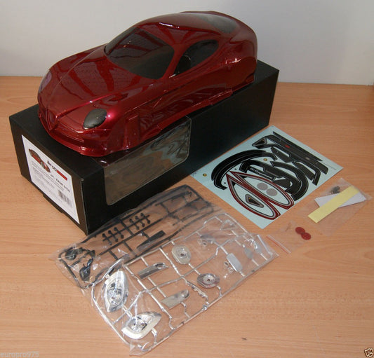 ALFA ROMEO 8C PAINTED BODY WITH DECALS AND ACCESS.