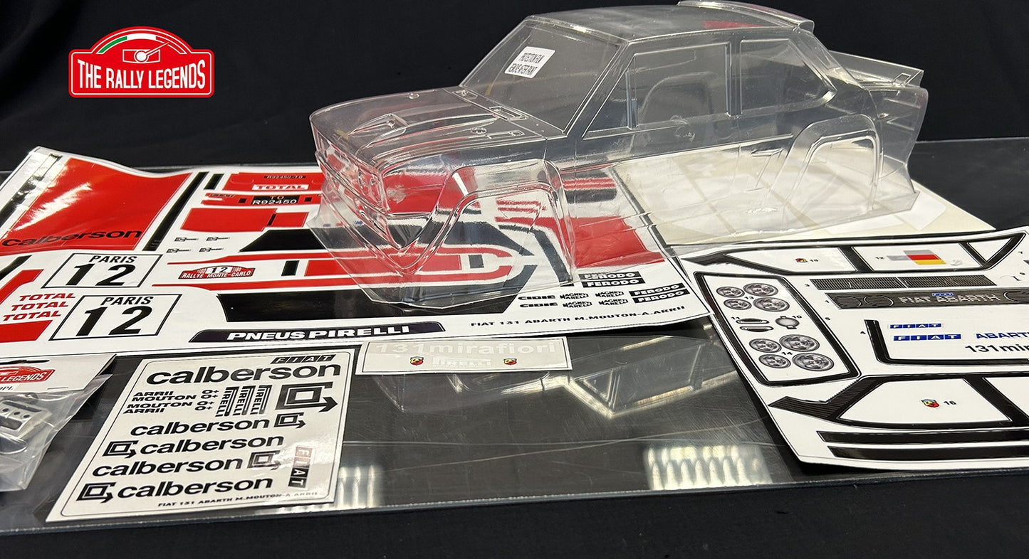 Fiat 131 Abarth Clear body with Calberson Decals