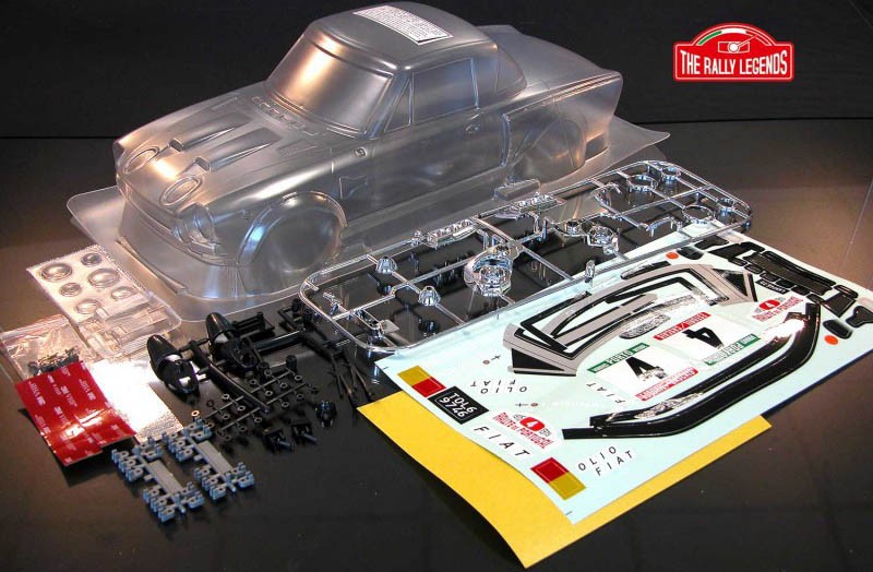 124 RALLY CLEAR BODY WITH ACCESSORIES