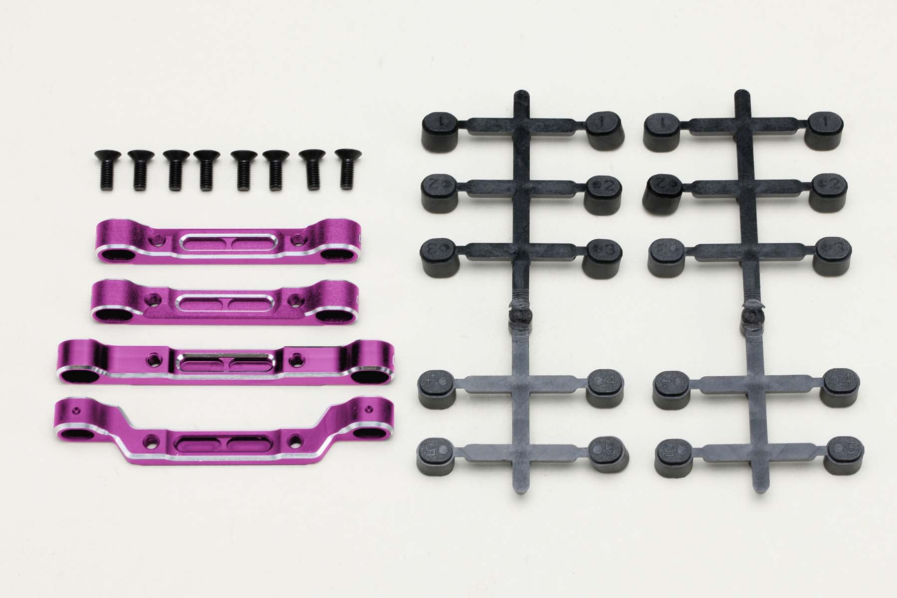 Yokomo RD2.0 Aluminum Suspension Mount Set (Purple)