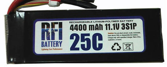 DISC.. Lipo 2200mAh 25C/50C 18,5V (5S) 42x35x103 - 268g  EC3