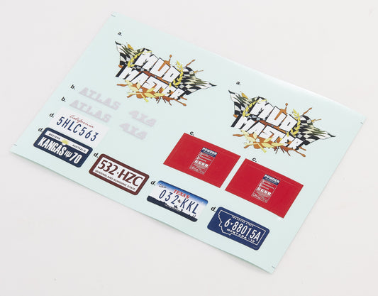 1/10 Atlas - CAR DECAL SHEET