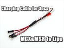 Charging Cable for 3pcs MCX / MSR 1s Lipo