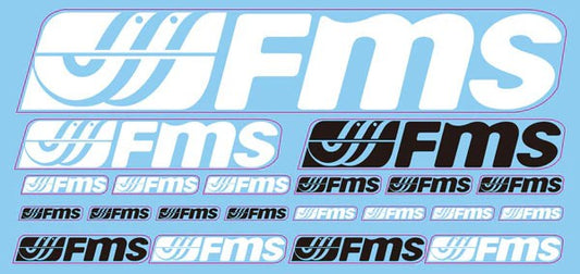 FMS customized logo stickers white