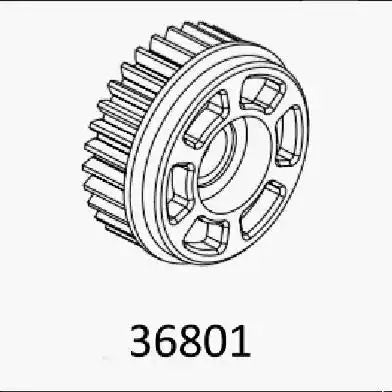 TL4 :  gearbox fast gear teeth