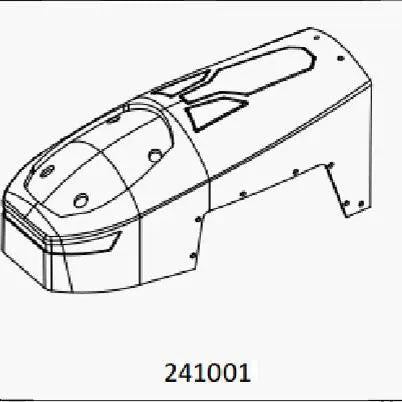 TL4 :  PC transparent front compartment cover