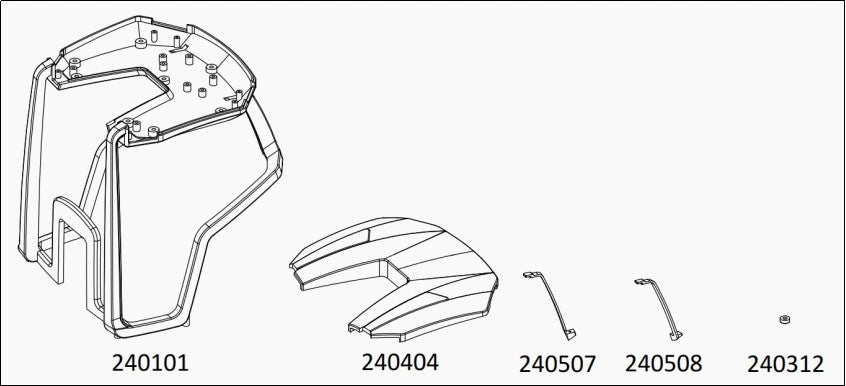 TL4 :  upper cab (white)